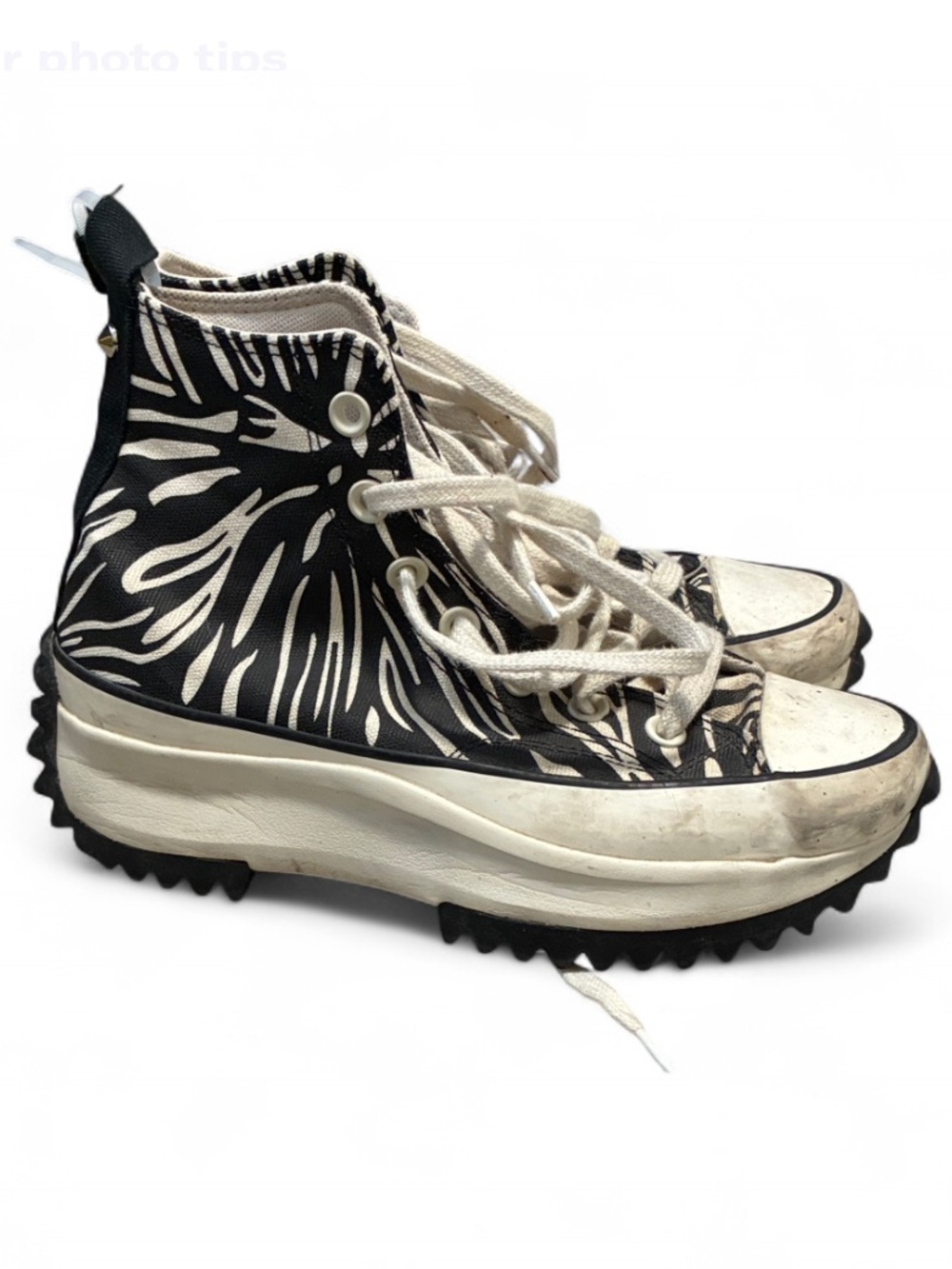 Converse Black & White High-Top Platform Sneakers with Chunky Soles